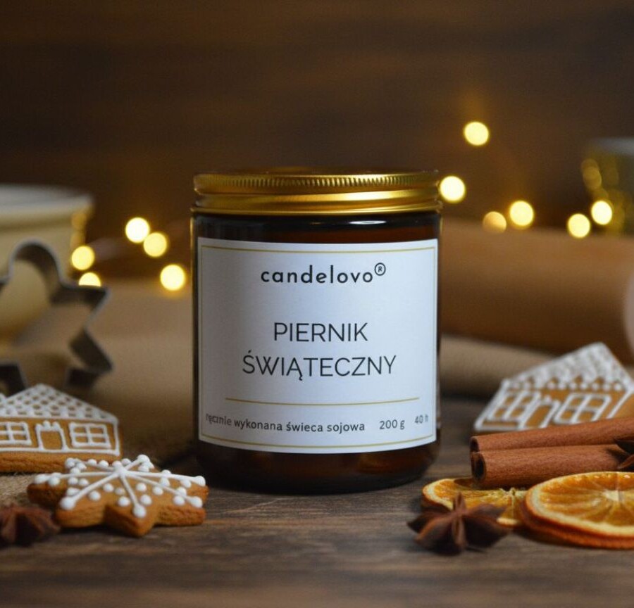 Świeca sojowa Piernik Świąteczny