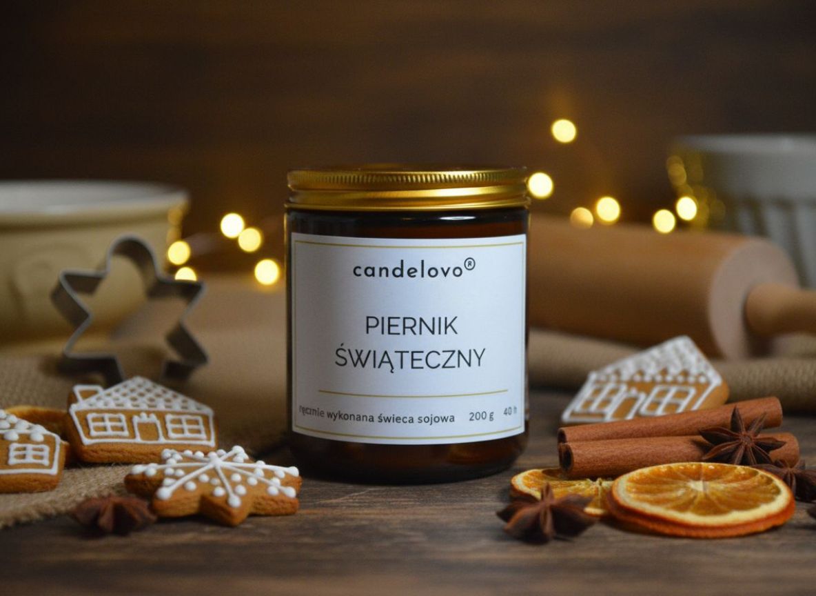 Świeca sojowa Piernik Świąteczny